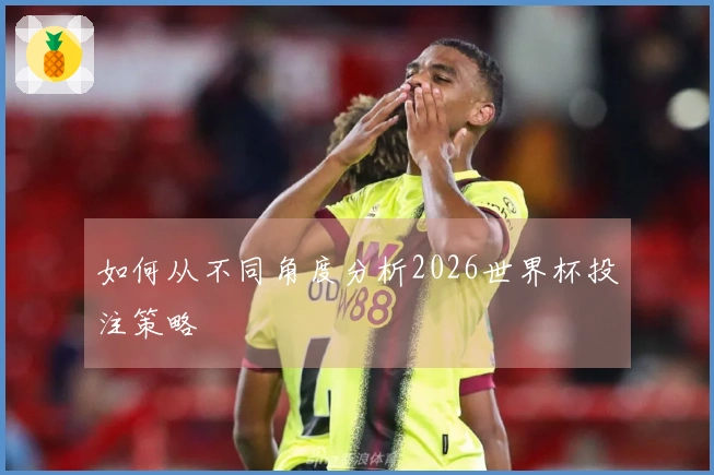 如何从不同角度分析2026世界杯投注策略